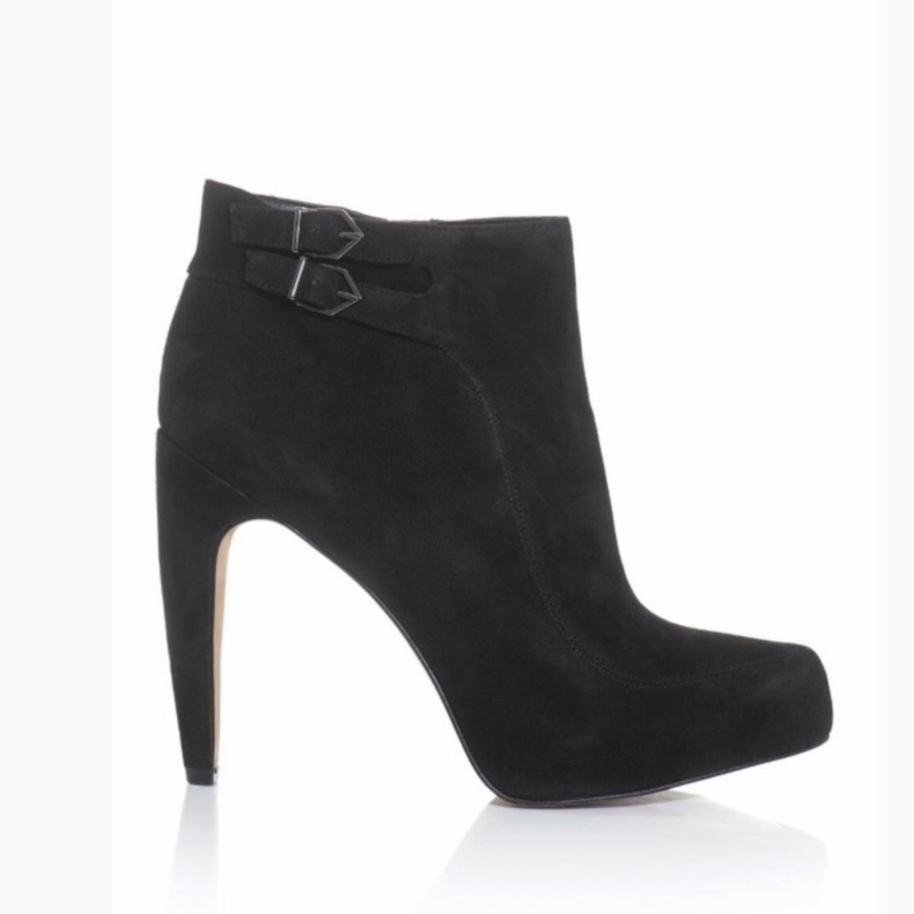 Sam Edelman ‘Kit’ Black Suede Ankle Bootie